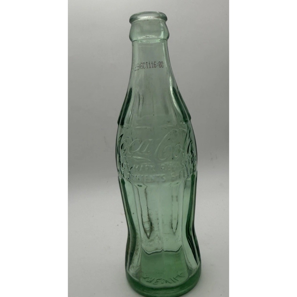 Vintage COCA-COLA Glass 6oz. Collectible Bottle Zanesville OH